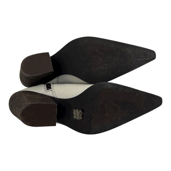 Free People Womens Size 39 White Black Jackson West Boots Western Ankle Bootie - Picture 8 of 10